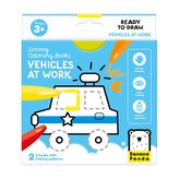 Looong Coloring Books - Ready To Draw. VEHICLES AT WORK 3+