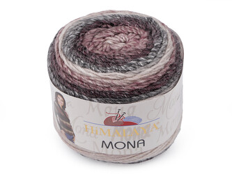 Pletací příze Himalaya Mona 100 g - 1 ks - 4 (22111) šedá