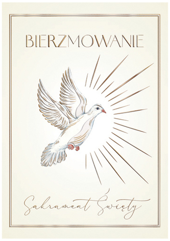 Karnet A5 bierzmowanie Gołąb, Henry