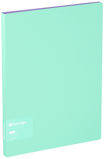 Segregator spring folder Haze, 17mm, z wewnętrzną kieszonką, turkusowo-liliowy, Berlingo