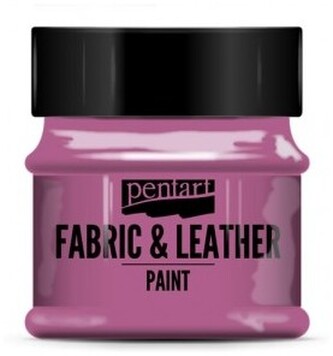 Farba do tkanin i skór 50ml magenta, Pentart
