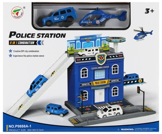 Parking. Policja z akcesoriami.