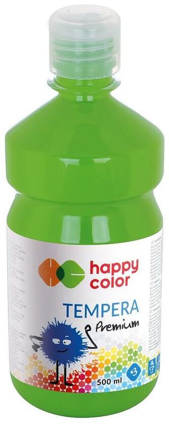 Farba tempera Premium 500ml oliwkowa nr 56, Happy Color