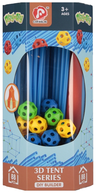 Klocki konstrukcyjne. Słomki i kule