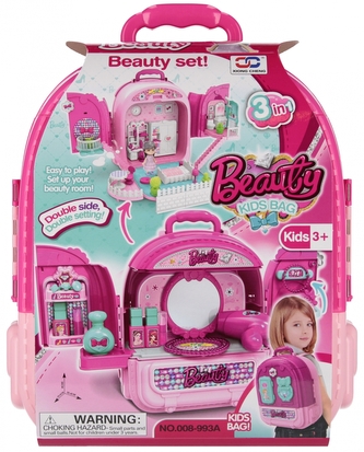 Toaletka 3w1 z akcesoriami.Plecak