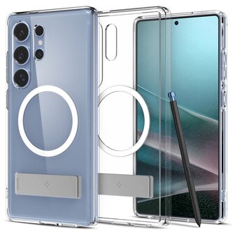 Spigen Ultra Hybrid S MagSafe, clear white - Samsung Galaxy S25 Ultra