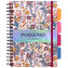 Kołobrulion Book Bloom. Kwiaty jasne. Pukka Project. B5 linia. 100 kartek