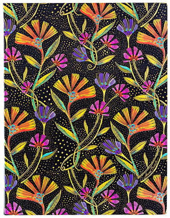 Notes Flexi Wild Flowers Ultra gładki 176 str, Paperblanks