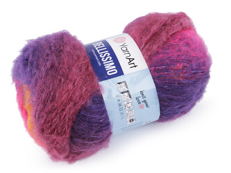 Pletací příze Bellissimo 150 g - 1 ks - 4 (1415) fialovorůžová oranžová