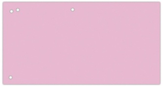 Przekładki karton, 1/3 A4, 240x105mm, 100szt, różowe, Office Products