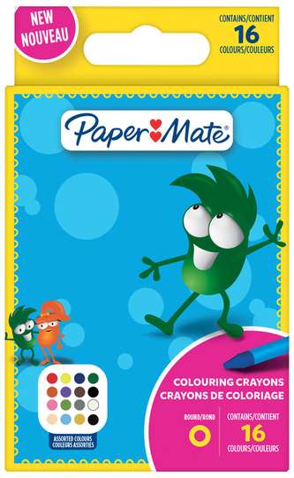 Kredki świecowe 16kol. Paper Mate