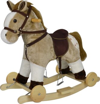 CHIPOLINO Houpací kůň na kolečkách Beige