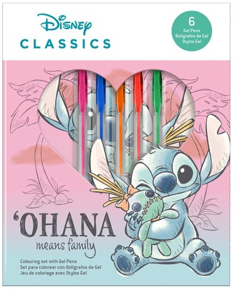 Zestaw 7-elem. Notes i 6 długopisów żelowych Stitch, Kids