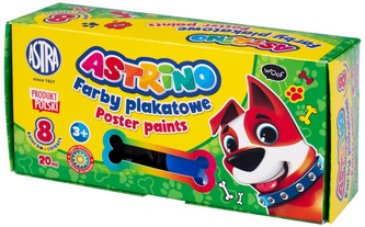 Farby plakatowe 8-kol. 20ml Astrino, Astra