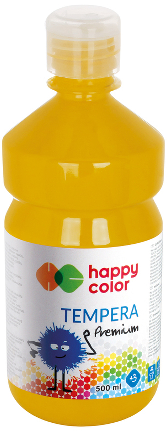 Farba tempera Premium 1000ml ciemnożółta nr 16, Happy Color
