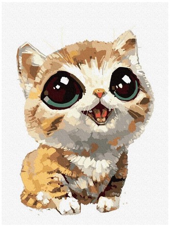 Numeromalowanie Classic 30x40 Kotek Meow, iPicasso