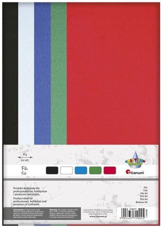 Filc A4 ,2mm 200gms Basic 5x2kol, Craft Fun