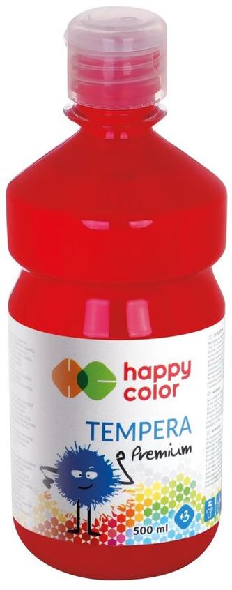 Farba tempera Premium 1000 ml, ciemnoczerwony, Happy Color
