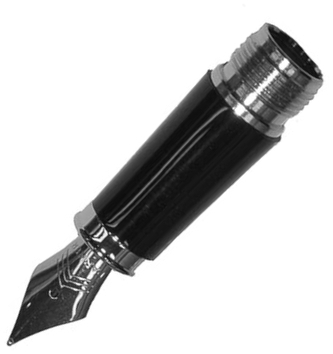 Stalówka (część przednia) do pióra New I.M black CT F, Parker
