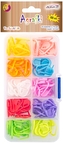 Agrafki plastikowe, kolorowe, rozm. 10 x 23mm op. 100 szt AGR-5847, Aliga