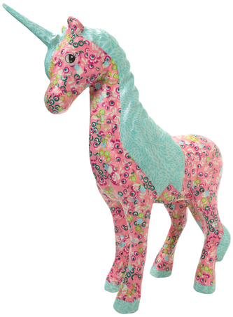 Figura ozdobiona Jednorożec rozmiar L - 40 x 13 x 55 cm. (LA007) DECO05 C, Decopatch
