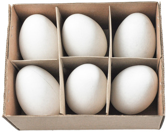 Jajka wielk. plastik 6 cm, CM kurze WPJ-8941, Aliga