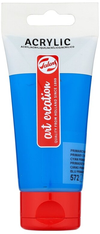 Farba akrylowa nr 572 primary cyan 75ml, ArtCreation