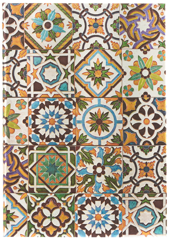 Notes Portuguese Tiles Porto Midi gładki, Paperblanks