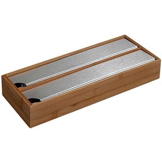 Kuchyňský zásobník na fólie 35 x 13 x 5,5 cm, tmavý bambus KESPER 59044