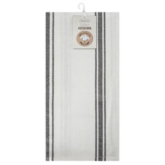 Bavlněná utěrka VALER bílá 100% bavlna 50x70 cm MyBestHome