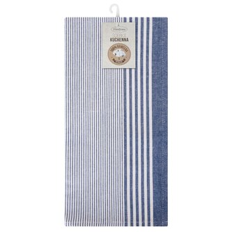 Bavlněná utěrka VAJA modrá 100% bavlna 50x70 cm MyBestHome