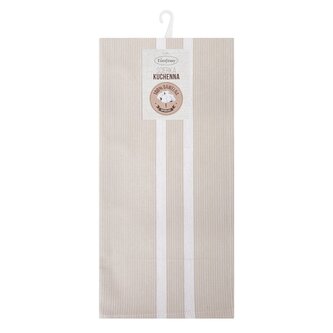 Bavlněná utěrka VAINA béžová 100% bavlna 50x70 cm MyBestHome