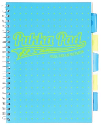 Kołonotes A4 Neon Dots 200str. krat. niebieski, Pukka Pad