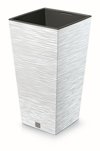 Květináč FUSU IV bílý, varianta 39,5 cm