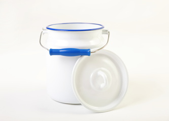 Olymp, Retro (modrý lem), Bandaska 16 cm, 3 l (výška 18,5 cm), (6)