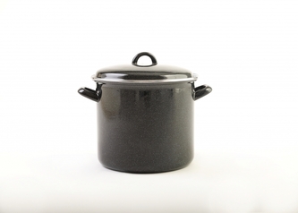 Olymp, Hrnec s poklicí 24 cm, 9 l ČERNÝ GRANIT(4)