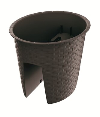 Květináč Ratolla Railing tmavě hnědý