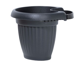 Květináč Terra Spout tmavě šedý, varianta 19,8 cm