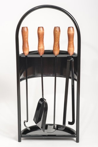 ISKRA, KRBOVÉ 4 DÍLNÉ NÁČINÍ S DŘEVĚNOU RUČKOU ISKRA, PLATINA