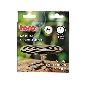 SPIRÁLY CITRONELA PROTI KOMÁRŮM 10KS7H DOBA HOŘENÍ