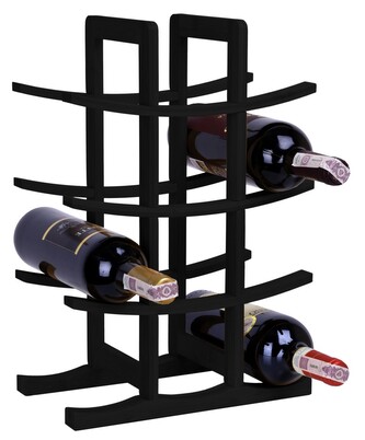 Bambusový stojan na víno Todgar černý