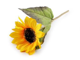 Umělá slunečnice - 1 ks - žlutá