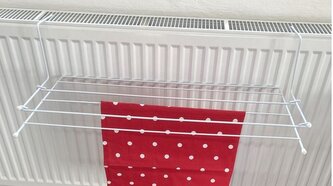 sušák  3,6m, radiátor, balkón, hran.ucho, 68x31,5cm, bílý drát