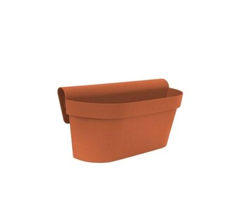 Gardino, truhlík na zábradlí ESPRIT 30 cm, terakota