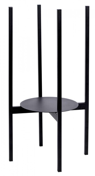 Stojan na květiny Torre 70 cm černý