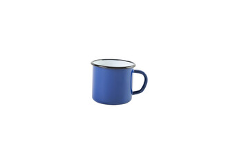 Olymp, smaltovaný hrnek 8 cm, 0,4 l, modrý - Becher zimní večer (211/13)