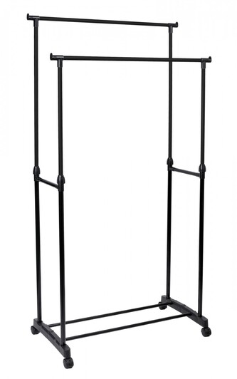 Dvojitý věšák AMA černý