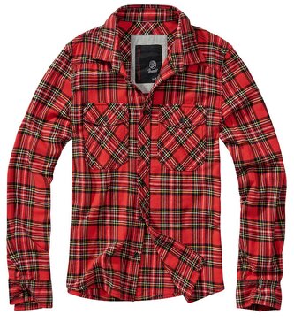 Košile Brandit Check Shirt - červená-hnědá, XL