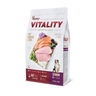 Akinu VITALITY pes senior střední/velký - kuře a ryba 3kg