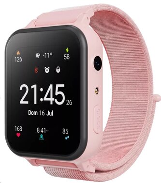 CANYON smart hodinky Alfie KW-37 PINK, 1,69" IPS, IP66, Nano-SIM, obousměrné volání, 16 her, 512MB, MP3 Study&Game;
